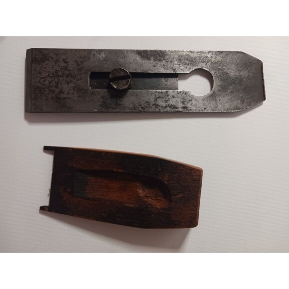 Moulson Brothers Antique Wood Plane Blade 1800s Greenfield Tool Co Coffin - Picture 10 of 13